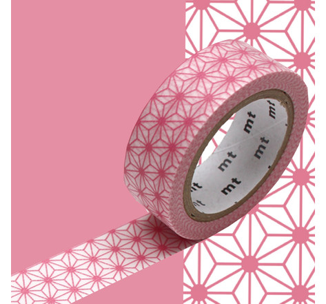 Masking tape mt étoile asanoha rose pastel