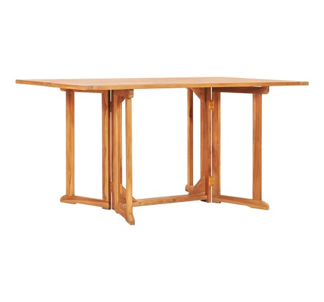 Vidaxl table pliable de jardin papillon 150x90x75 cm bois teck solide