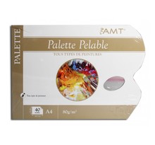 Bloc palette pelable a4 21 x 29,7 cm 40 feuilles 80g amt