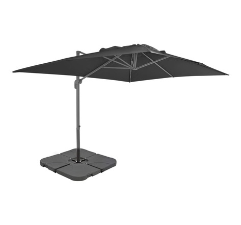 Vidaxl parasol avec base portable anthracite