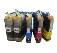 Pack de 5 cartouches compatibles LC127 (2 Noir) et LC125 (couleurs)