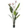 Emerald Plante artificielle Strelitzia avec 4 fleurs en pot 150 cm