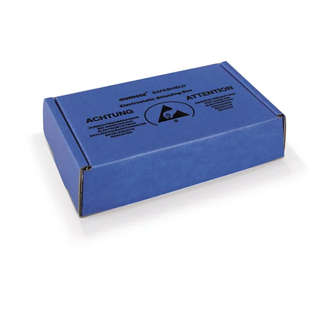 Boite carton blindée avec mousse antistatique 25x19,1x3,8 cm (colis de 10)