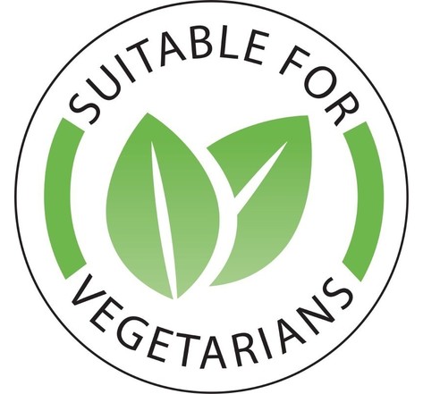 Etiquettes plats végétariens compatible distributeur gh471 - vogue - lot de 1000 -