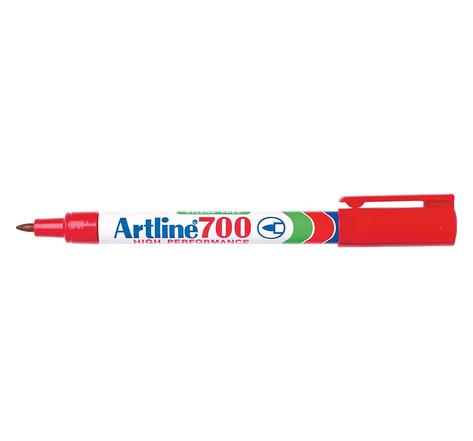 Marqueur '700' permanent indélébile pointe conique 0,7 mm rouge ARTLINE