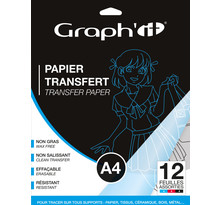 Papiers transfert a4 graph'it 12 pièces