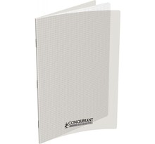 OXFORD Cahier classique 90 grammes couverture polypropylène incolore 24x32 cm 48 pages petits carreaux