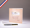 Carte double Carnet de poésie créée et imprimée en France - Merci - Marcel Proust