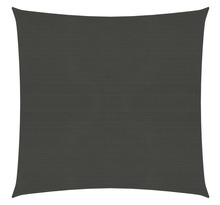 vidaXL Voile d'ombrage 160 g/m² Anthracite 5x5 m PEHD