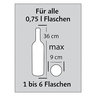 Caisse carton blanche d'expédition pour bouteilles avec calage carton 35,5x27x12,5 cm (colis de 12)