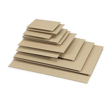 Lot de 50: plaque en carton ondulé simple cannelure 49,5 x32,5 cm