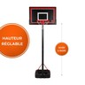 Panier de basket sur pied mobile phoenix - bumber - hauteur réglable de 2m30 à 3m05