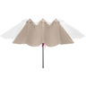 Tectake parasol silia en aluminium 460 x 270 cm réglable en hauteur - beige