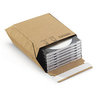 Pochette-boîte carton micro-cannelé rigide brune à fermeture adhésive RAJA 30x26 cm (colis de 100)