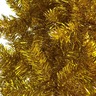 Vidaxl arbre de noël mince avec led doré 120 cm