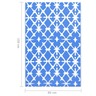 vidaXL Tapis d'extérieur Bleu et blanc 80x150 cm PP
