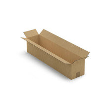 Caisse carton longue simple cannelure à grande ouverture RAJA 70x15x15 cm (colis de 10)
