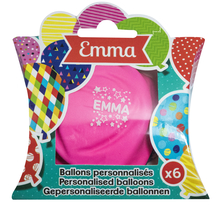 Ballons de baudruche prénom Emma