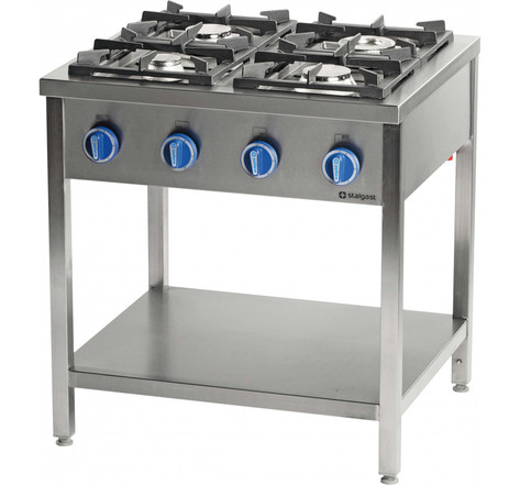 Cuisinière à Gaz sur Table Inox Série 900 - 6 Brûleurs - Stalgast -           36,5 kW                                                         Gaz but