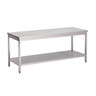 Table inox professionnelle etagère basse - gamme 700 - gastro m - 1000x700 x700xmm