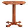 vidaXL Table de bistro 70x70 cm Bois d'acacia massif