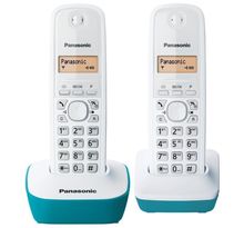 Panasonic KX-TG1612FRC Duo Téléphone Sans Fil Sans Répondeur Blanc Bleu