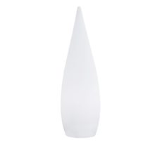 Lampadaire extérieur sans fil classy blanc polypropylène h80cm