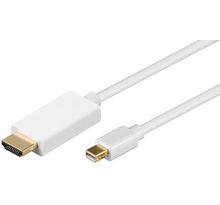 Câble Mini DisplayPort vers HDMI Goobay 2m M/M (Blanc)