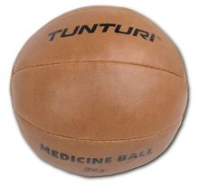 TUNTURI Medicine Ball - Cuir - 2kg