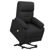 Vidaxl fauteuil de massage inclinable noir tissu