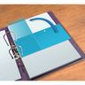 Jeu d'intercalaires rectangulaire DUO, horizontal ou vertical  - Paquet de 60 -Bleu (paquet 60 unités)