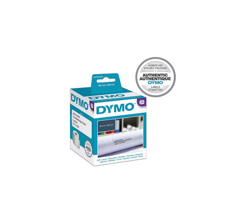 Dymo labelwriter boite de 2 rouleaux de 260 étiquettes adresse grand format 36mm x 89mm (format la poste)