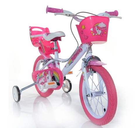 Dino bikes vélo pour enfants unicorn rose 16"