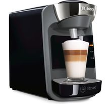 Machine a café extremement compacte - BOSCH TASSIMO SUNY T32 - Réservoir d'eau 0.8 l - Systeme Thermoflux - 3,3 bar - Noir