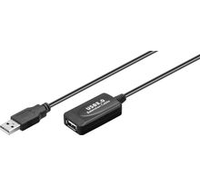 Rallonge USB 2.0 amplifiée Goobay - 10m M/F (Noir)