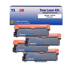 4 Toners compatibles avec Brother TN2320 pour Brother DCP-L2500D   L2520DW   L2540DN   L2560DW - 2 600 pages - T3AZUR