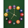 Horloge en forme de table de billard - heures boules de billard