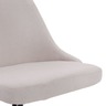 Vidaxl chaise pivotante de salle à manger crème tissu