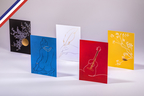 Boîte de 10 cartes simples Pleins&Déliés créées et imprimées en France avec 10 enveloppes