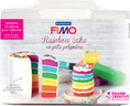 Mallette de création rainbow cake fimo et accessoires