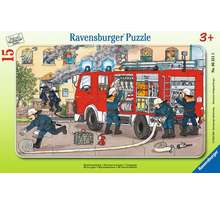 Ravensburger Puzzle cadre 15 pièces - Ma voiture de pompier