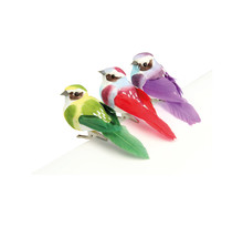 Oiseaux décoratifs Multicolore 3 pièces