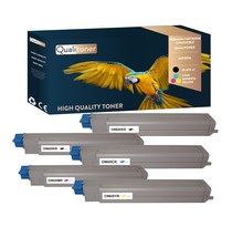 Qualitoner x5 toners 42918916 (noir x2 + cyan + magenta + jaune) compatible pour oki