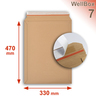 Lot de 5 enveloppes carton wellbox 7 format 330x470 mm
