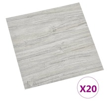 vidaXL Planches de plancher autoadhésives 20 Pièces PVC 1 86m² Gris clair
