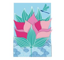 Carte Pop Up 3d Fleurs De Lotus - Draeger paris