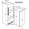 FAURE FBA22427SV - Réfrigérateur 1 porte encastrable - 210L - Froid statique - A+ - L 54cm x H 121,8cm - Blanc