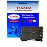 4 Toners compatibles avec Brother TN2000, TN2005 pour Brother MFC7220, MFC7225N - 2 500 pages - T3AZUR