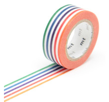 Masking tape mt kids lignes multicolores - colourful border