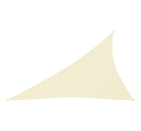Vidaxl voile de parasol tissu oxford triangulaire 4x5x6 4 m crème